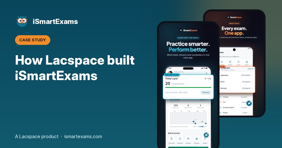 How Lacspace Built iSmartExams: App, Portal, Payments and Certificates