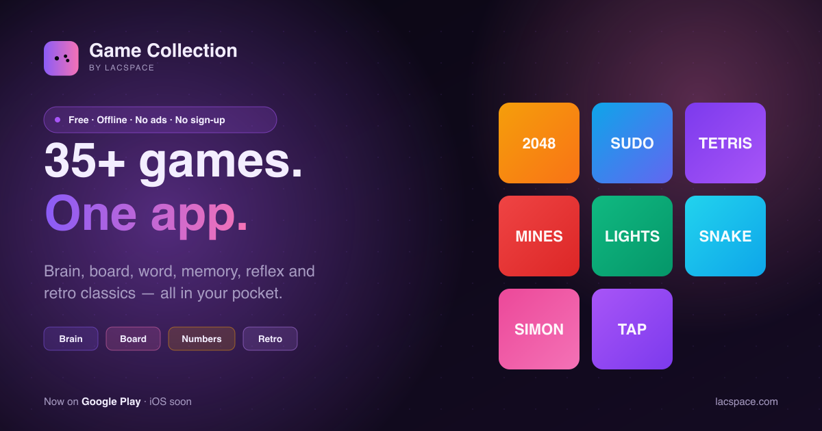 35 Games, One App, Zero Ads: Game Collection Is Now on Android