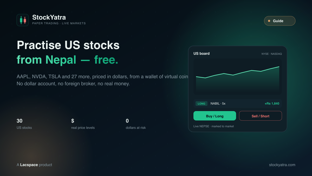 How to Practise Trading US Stocks From Nepal — Free, With No Dollar Account (2026 Guide)