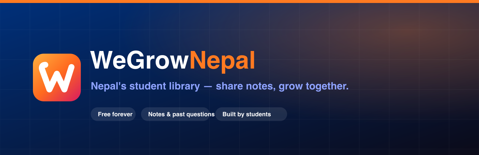 WeGrowNepal — Nepal's student library